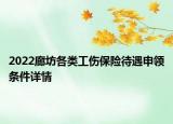 2022廊坊各類工傷保險(xiǎn)待遇申領(lǐng)條件詳情