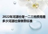 2022年河源社保一二三檔費(fèi)用是多少河源社保繳費(fèi)標(biāo)準(zhǔn)