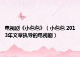 電視劇《小爸爸》（小爸爸 2013年文章執(zhí)導(dǎo)的電視?。? /></span></a>
                        <h2><a href=