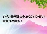 dnf力量寶珠大全2020（DNF力量寶珠有哪些）