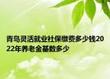 青島靈活就業(yè)社保繳費(fèi)多少錢2022年養(yǎng)老金基數(shù)多少