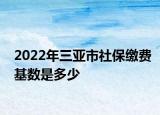 2022年三亞市社保繳費(fèi)基數(shù)是多少