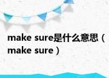 make sure是什么意思（make sure）