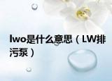 lwo是什么意思（LW排污泵）