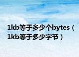 1kb等于多少個(gè)bytes（1kb等于多少字節(jié)）