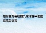 如何查詢碧桂園九龍灣的平面圖誰能告訴我