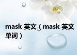 mask 英文（mask 英文單詞）