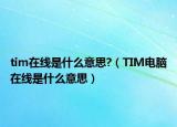 tim在線是什么意思?（TIM電腦在線是什么意思）