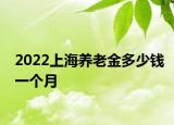 2022上海養(yǎng)老金多少錢(qián)一個(gè)月