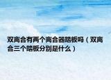 雙離合有兩個(gè)離合器踏板嗎（雙離合三個(gè)踏板分別是什么）