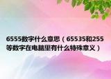 6555數(shù)字什么意思（65535和255等數(shù)字在電腦里有什么特殊意義）