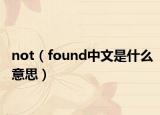 not（found中文是什么意思）