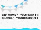 藍莓在冰箱里放了一個月還可以吃嗎（藍莓在冰箱放了一個月還能吃嗎詳細介紹）