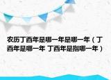 農(nóng)歷丁酉年是哪一年是哪一年（丁酉年是哪一年 丁酉年是指哪一年）