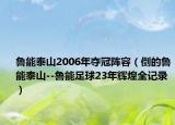 魯能泰山2006年奪冠陣容（倒的魯能泰山--魯能足球23年輝煌全記錄）