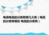 電線電纜的分類有哪幾大類（電纜的分類有哪些 電纜的分類有）
