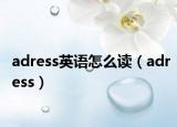 adress英語怎么讀（adress）