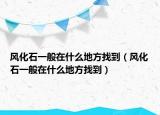 風(fēng)化石一般在什么地方找到（風(fēng)化石一般在什么地方找到）