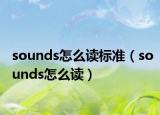 sounds怎么讀標(biāo)準(zhǔn)（sounds怎么讀）