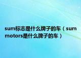 sum標志是什么牌子的車（summotors是什么牌子的車）