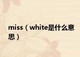 miss（white是什么意思）