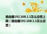 路由器192.168.1.1怎么設(shè)置上網(wǎng)（路由器192.168.1.1怎么設(shè)置）