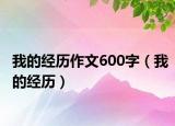 我的經(jīng)歷作文600字（我的經(jīng)歷）