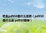 鈀金pd950是什么意思（pd950是什么金 pd950是啥）