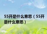 55開是什么意思（55開是什么意思）