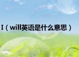 I（will英語是什么意思）