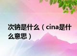 次鈉是什么（cina是什么意思）