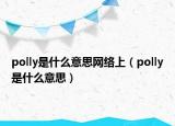 polly是什么意思網(wǎng)絡上（polly是什么意思）