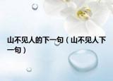 山不見(jiàn)人的下一句（山不見(jiàn)人下一句）