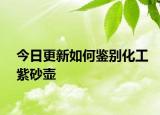 今日更新如何鑒別化工紫砂壺