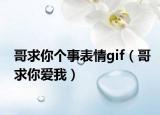 哥求你個事表情gif（哥求你愛我）