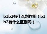 b1b2有什么副作用（b1b2有什么區(qū)別嗎）