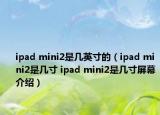 ipad mini2是幾英寸的（ipad mini2是幾寸 ipad mini2是幾寸屏幕介紹）