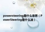 powersteering是什么意思（PowerSteering是什么油）