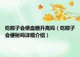 吃粽子會(huì)使血糖升高嗎（吃粽子會(huì)便秘嗎詳細(xì)介紹）