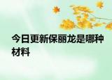 今日更新保麗龍是哪種材料