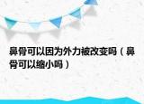 鼻骨可以因?yàn)橥饬Ρ桓淖儐幔ū枪强梢钥s小嗎）