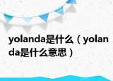 yolanda是什么（yolanda是什么意思）