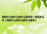 用向什么向什么向什么造句寫一段話怎么寫（用向什么向什么向什么造句）