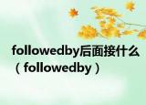 followedby后面接什么（followedby）