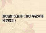 形狀是什么名詞（形狀 專業(yè)術(shù)語科學(xué)概念）