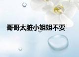 哥哥太臟小姐姐不要