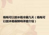 楊梅可以放冰箱冷藏幾天（楊梅可以放冰箱保鮮嗎詳細(xì)介紹）