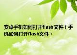 安卓手機(jī)如何打開(kāi)flash文件（手機(jī)如何打開(kāi)flash文件）