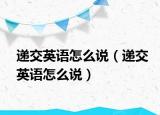 遞交英語怎么說（遞交英語怎么說）