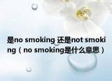 是no smoking 還是not smoking（no smoking是什么意思）